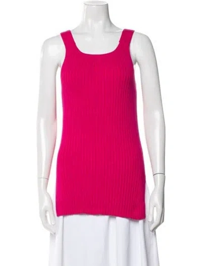 Pre-owned Helmut Lang Scoop Neck Sleeveless Top W/ Tags In Pink