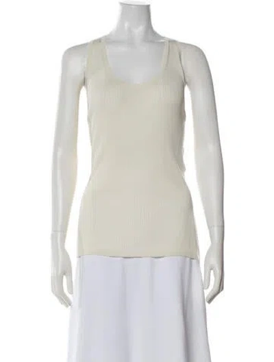 Pre-owned Helmut Lang Scoop Neck Sleeveless Top W/ Tags In Pink