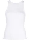 Helmut Lang Scoop-neck Sleeveless Top In White