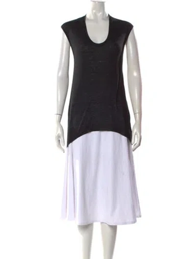 Pre-owned Helmut Lang Scoop Neck Sleeveless T-shirt In Black