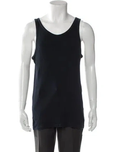 Pre-owned Helmut Lang Scoop Neck Sleeveless T-shirt In Blue