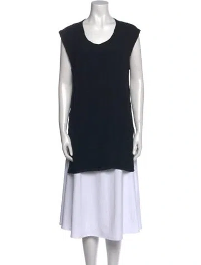 Pre-owned Helmut Lang Scoop Neck Sleeveless Tunic In Blue