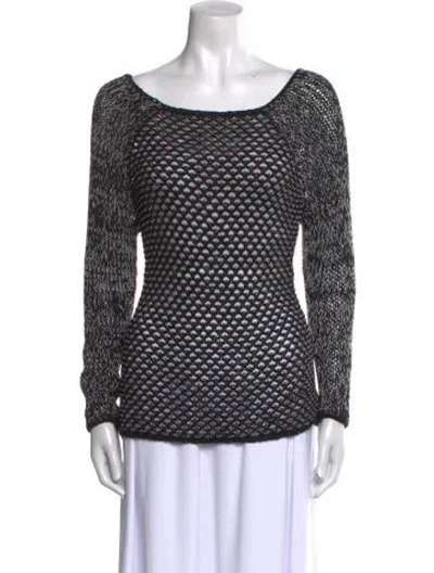 Pre-owned Helmut Lang Scoop Neck Sweater In Black