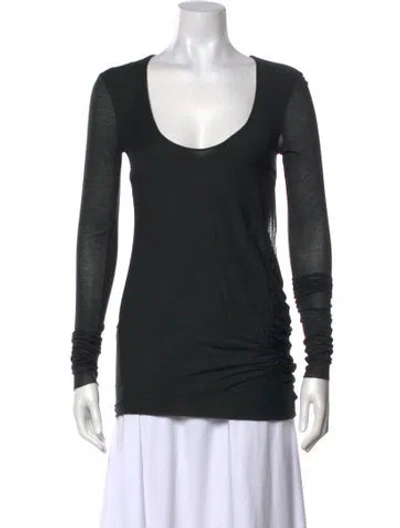 Pre-owned Helmut Lang Scoop Neck Sweater In Black