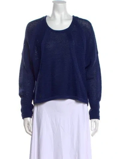 Pre-owned Helmut Lang Scoop Neck Sweater In Blue