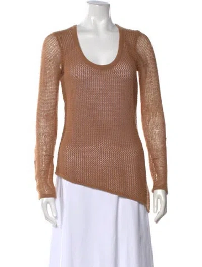 Pre-owned Helmut Lang Scoop Neck Sweater In Brown