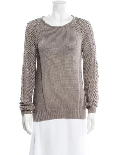 Pre-owned Helmut Lang Scoop Neck Sweater In Gray