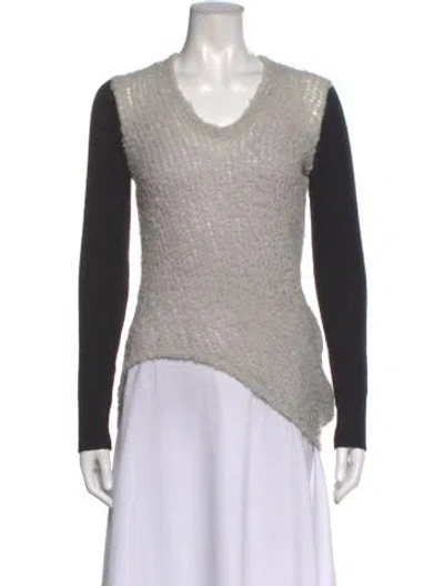 Pre-owned Helmut Lang Scoop Neck Sweater In Gray