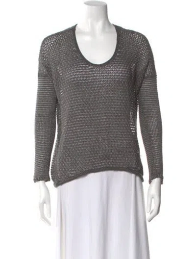 Pre-owned Helmut Lang Scoop Neck Sweater In Gray