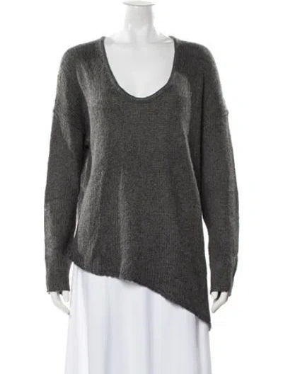 Pre-owned Helmut Lang Scoop Neck Sweater In Gray