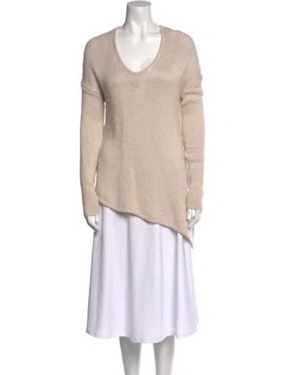 Pre-owned Helmut Lang Scoop Neck Sweater In Neutral