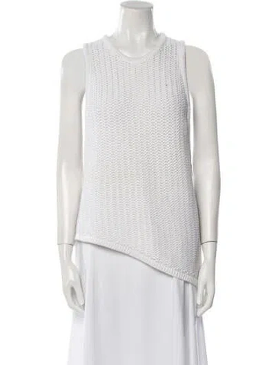 Pre-owned Helmut Lang Scoop Neck Sweater In White