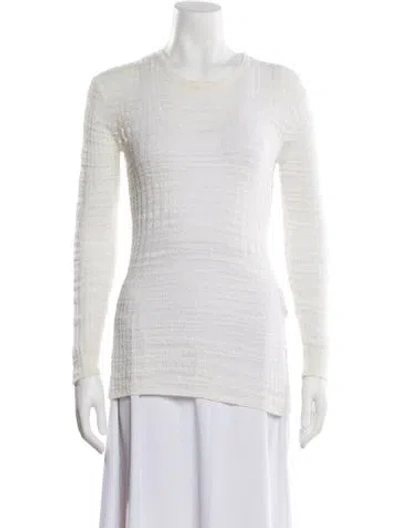 Pre-owned Helmut Lang Scoop Neck Sweater In White