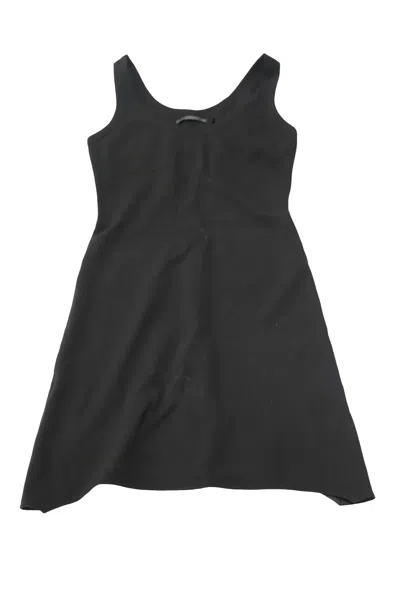 Helmut Lang Scoop-neck Tank Dress In Black Viscose