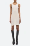 Helmut Lang Scoop Neck Tank Dress In Ivory