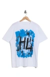 Helmut Lang Scribble Graphic T-shirt In White