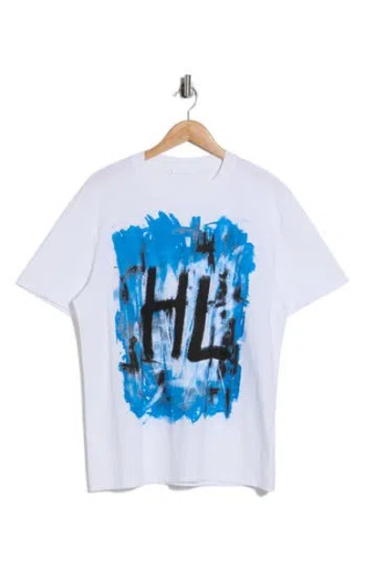 Helmut Lang Scribble Graphic T-shirt In White