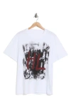 Helmut Lang Scribble Logo Graphic T-shirt In White