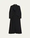 Helmut Lang Sculpted Apex Maxi Coat In Black
