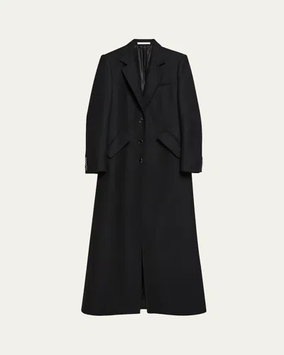 HELMUT LANG SCULPTED APEX MAXI COAT