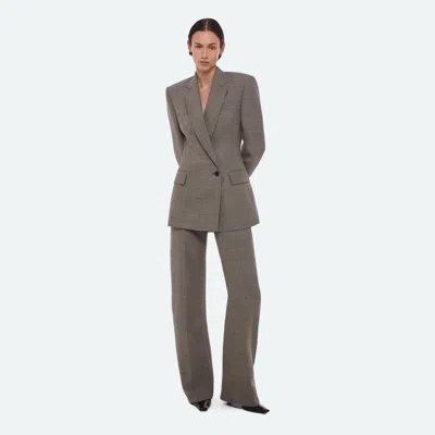 Helmut Lang Sculptural Blazer In Beige Melange