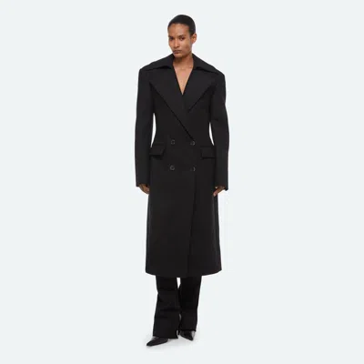 Helmut Lang Sculptural Coat In Black