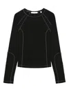 Helmut Lang Seam-detail Top In Black
