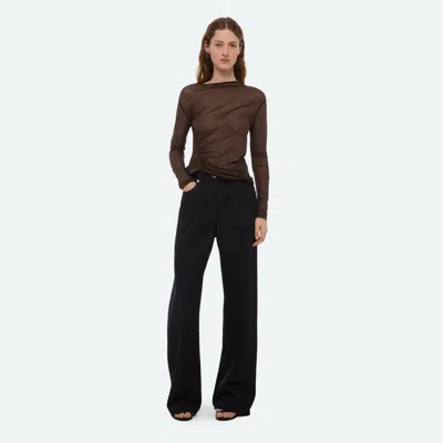 Helmut Lang Seamed Wind Top In Black