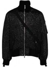 Helmut Lang Seatbelt Bomber Jacket In Black