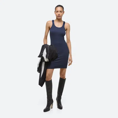 Helmut Lang Seatbelt Tank Dress In Blue