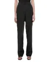 Helmut Lang Organza Car Trousers In Black