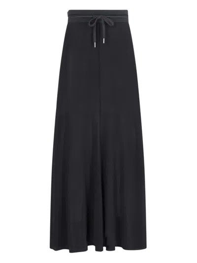 HELMUT LANG SEMI-TRANSPARENT MAXI SKIRT