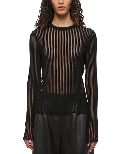 HELMUT LANG SHADOW STRIPED SWEATER