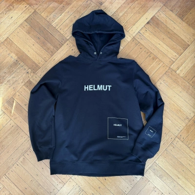 Pre-owned Helmut Lang Shayne Oliver Era  Uncommon Actions Hoodie In Black