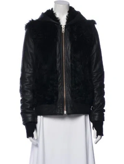 Pre-owned Helmut Lang Shearling Fur Jacket In Multi