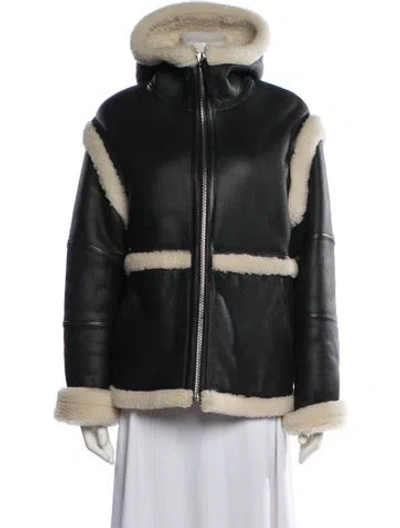 Pre-owned Helmut Lang Shearling Jacket In Black