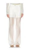Helmut Lang Sheer Bootcut Pant In Multi