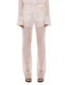 Helmut Lang Sheer Bootcut Pants In White