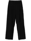 Helmut Lang Dbl Pleated Pant.woo Clothing In Black