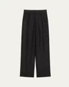 Helmut Lang Sheer Straight-leg Trousers In Black