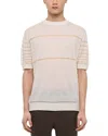 Helmut Lang Sheer Stripe Linen T-shirt