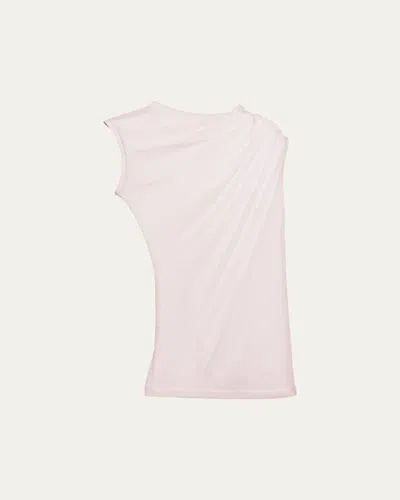 Helmut Lang Sheer Twist Tank Top In White