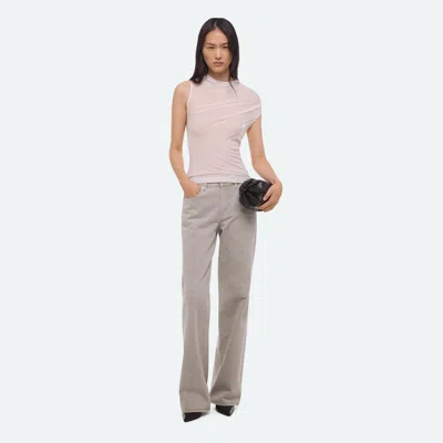 Helmut Lang Sheer Twisted Tank In Neutral