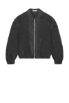 Helmut Lang Shell Relaxed Fit Bomber Jacket In Black
