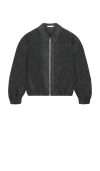 Helmut Lang Shell Relaxed Fit Bomber Jacket In Gray