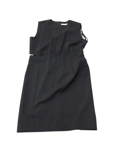 Pre-owned Helmut Lang Shift Mini Dress In Black
