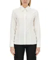 Helmut Lang Poplin Fitted Shirt In White