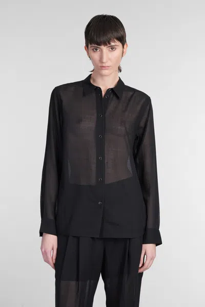 Helmut Lang Shirt In Black Wool