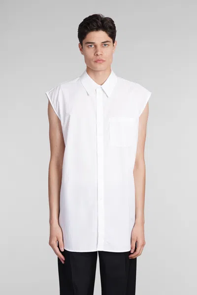 HELMUT LANG SHIRT IN WHITE COTTON