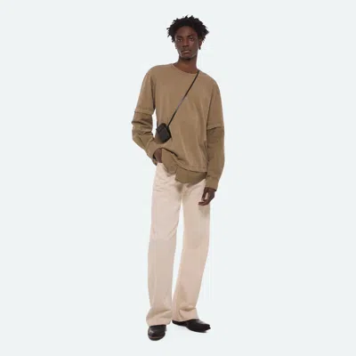 Helmut Lang Shirt Layer Long Sleeve Tee In Brown